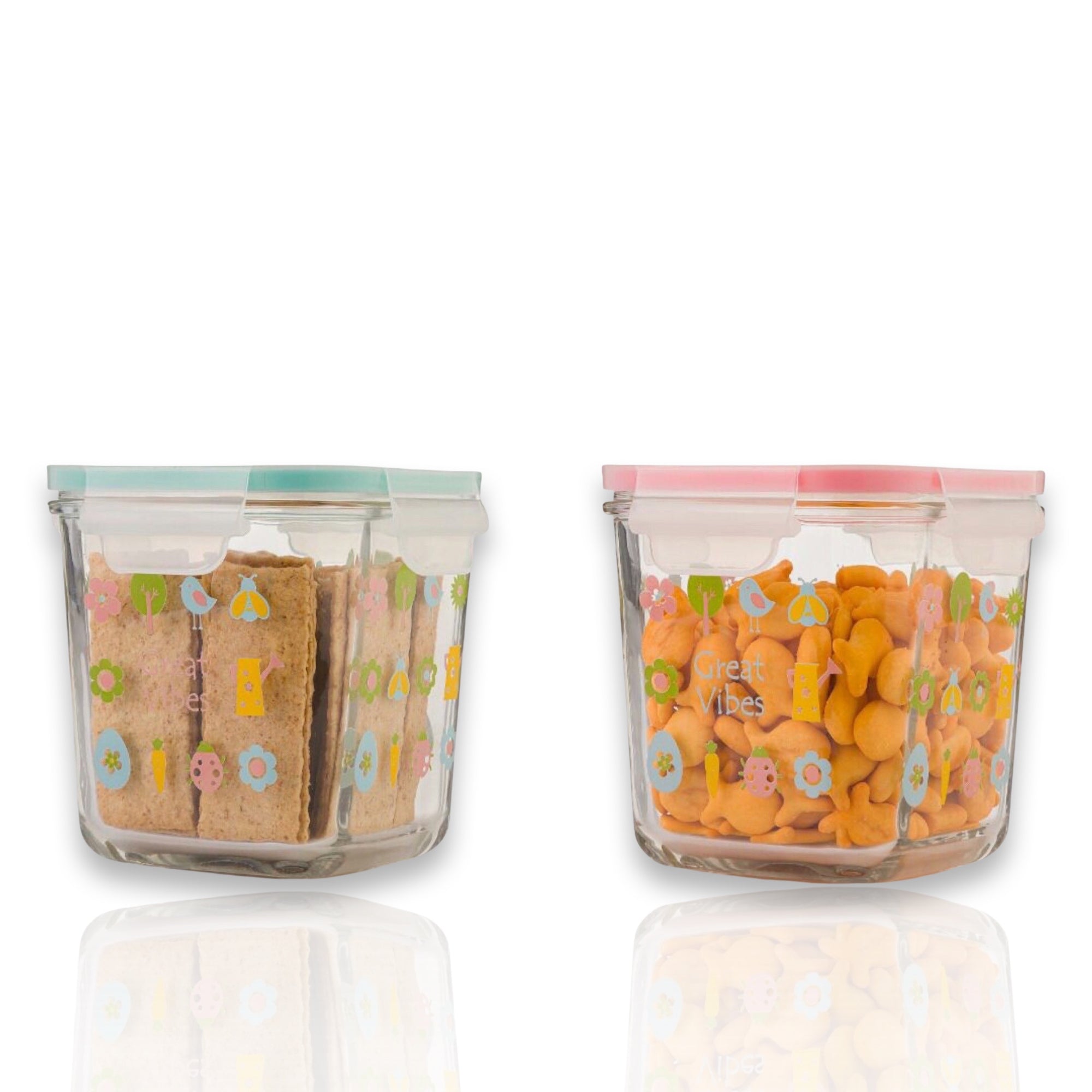 Glass Printed SNACK CONTAINER