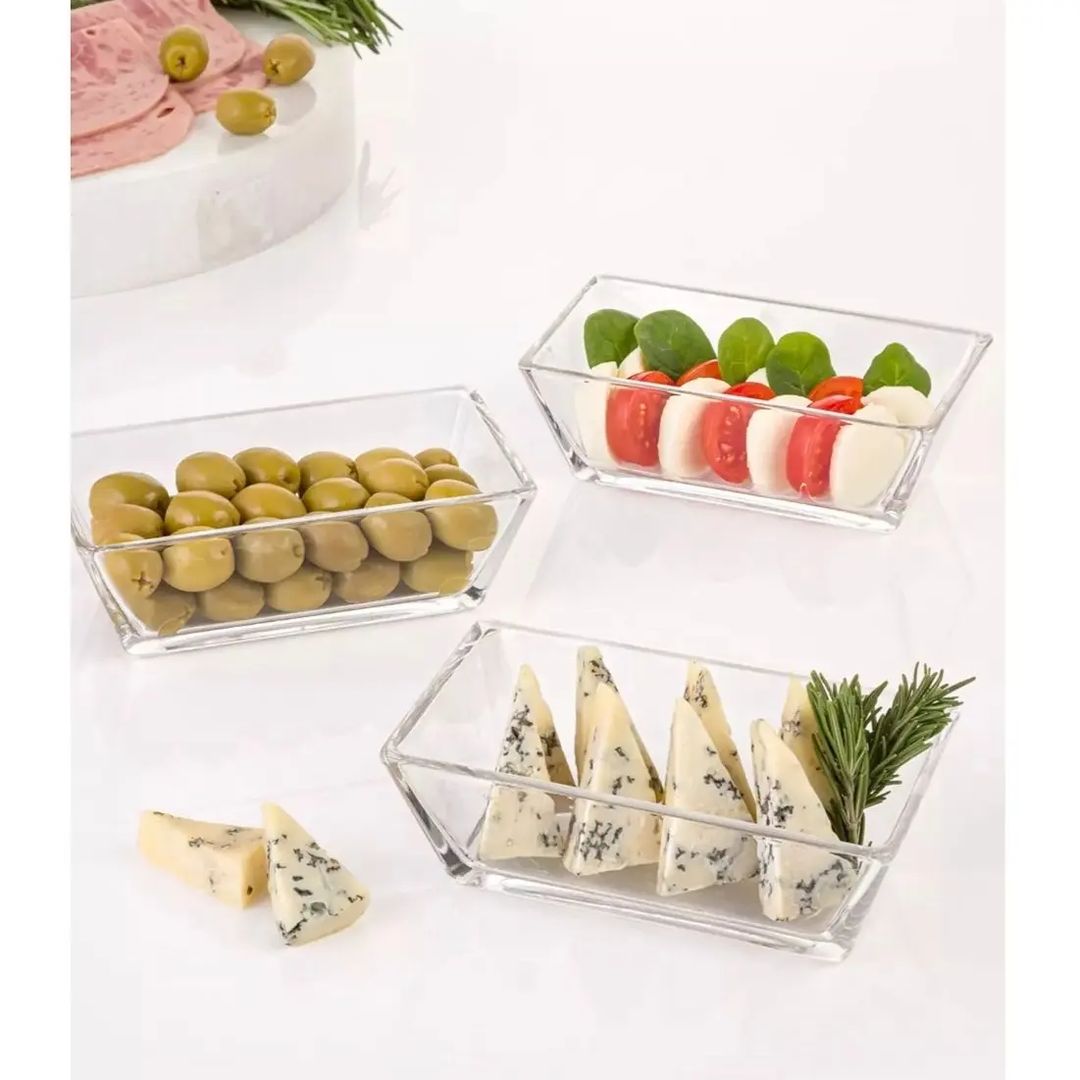 Recto Serving Glass Bowl Set