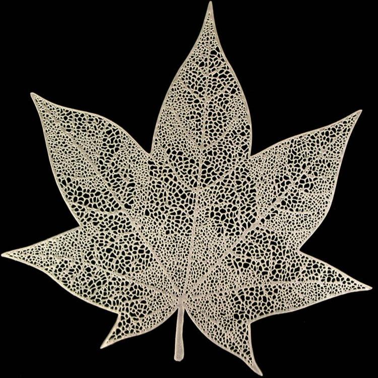 Golden Leafe Shaped Place mat (set of 2)