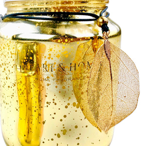 H&H Elegant Flower Jar Candle