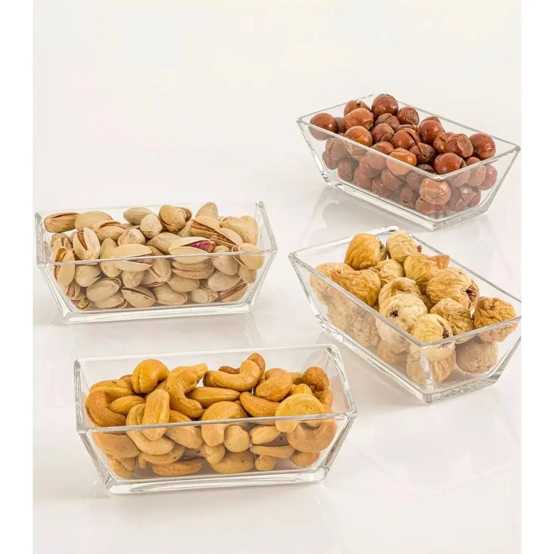 Recto Serving Glass Bowl Set