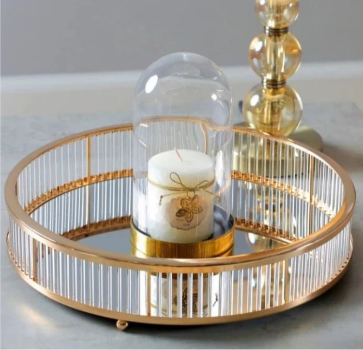 Glattis Fluted Glass Trays