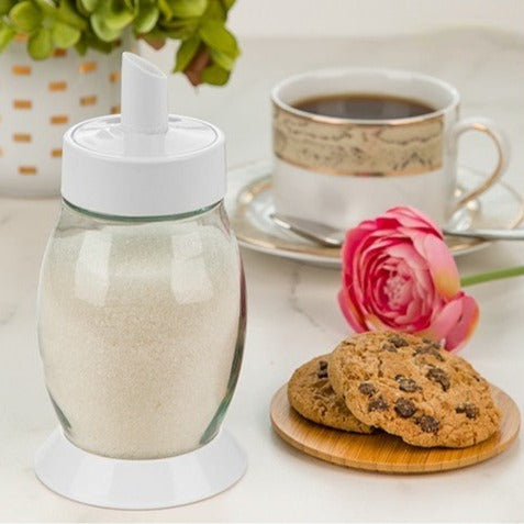 GLASS SUGAR DISPENSER