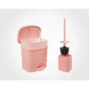 Peddle Bin & Toilet Brush Set
