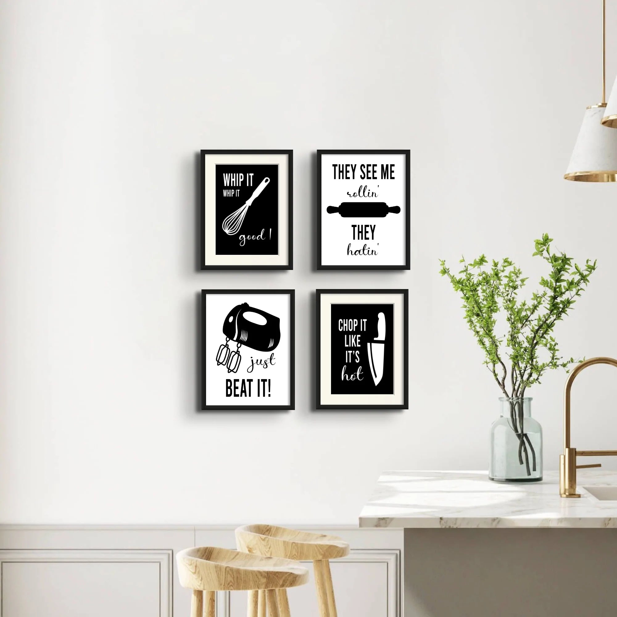 KITCHEN AESTHETIC WALL GALLERY SET