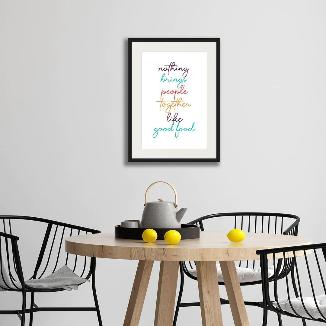 KITCHEN AND DINNING TYPOGRAPHY ART
