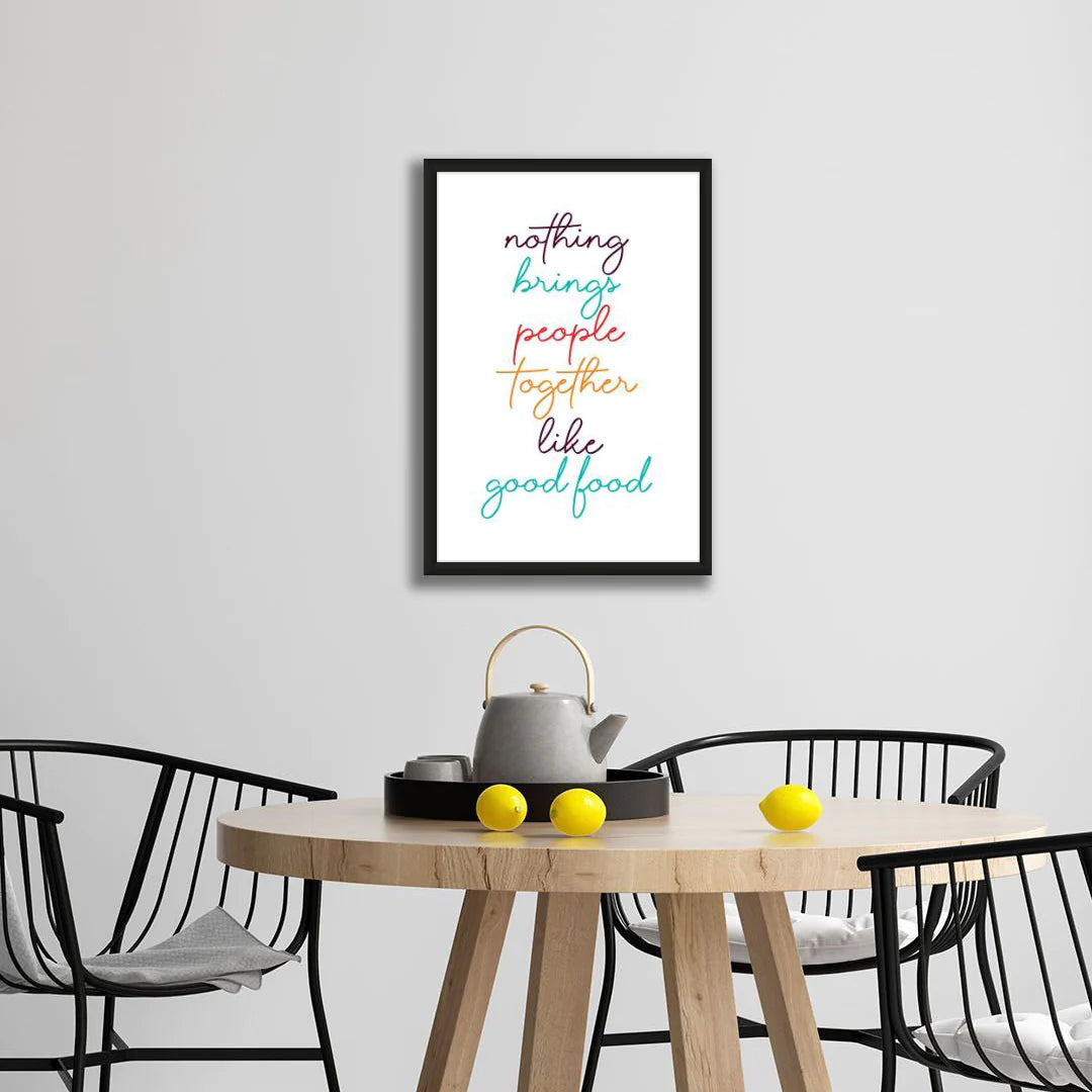 KITCHEN AND DINNING TYPOGRAPHY ART
