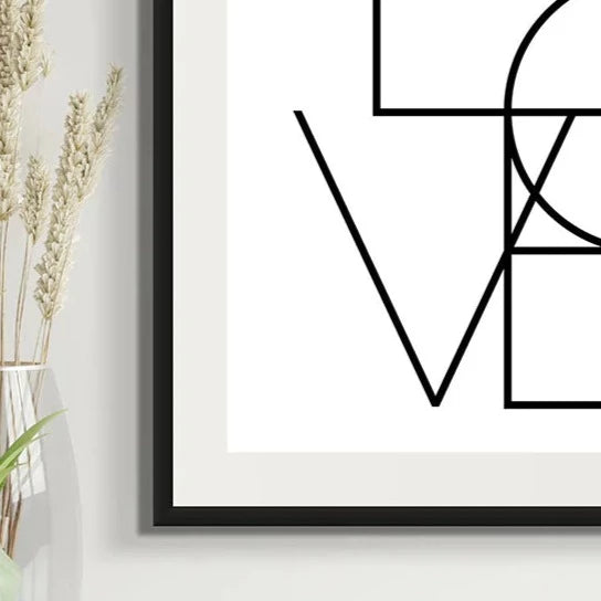 LOVE OVERLAPPING TYPOGRAPHY