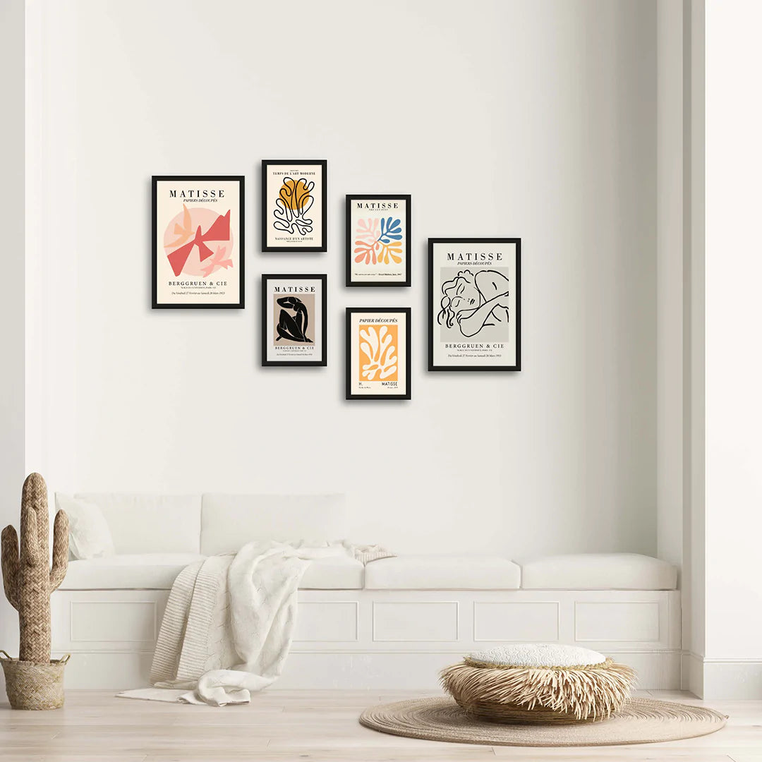 MATISSE CUTOUTS INSPIRED WALL GALLERY SET