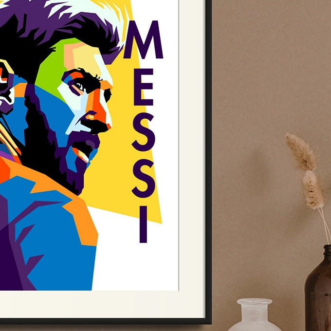 LEO MESSI FIGURATIVE ART CANVAS