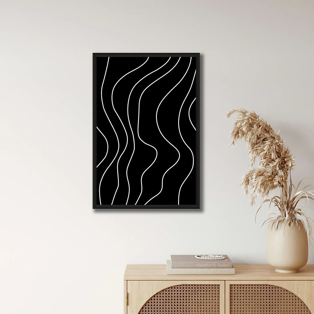 WAVY LINES ABSTRACT ART