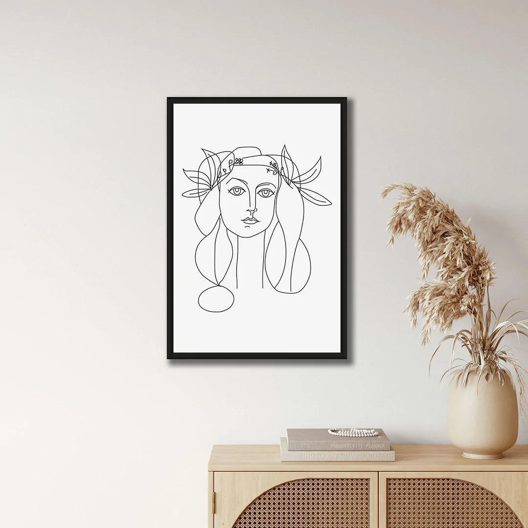 PICASSO INSPIRED FIGURATIVE LINE ART