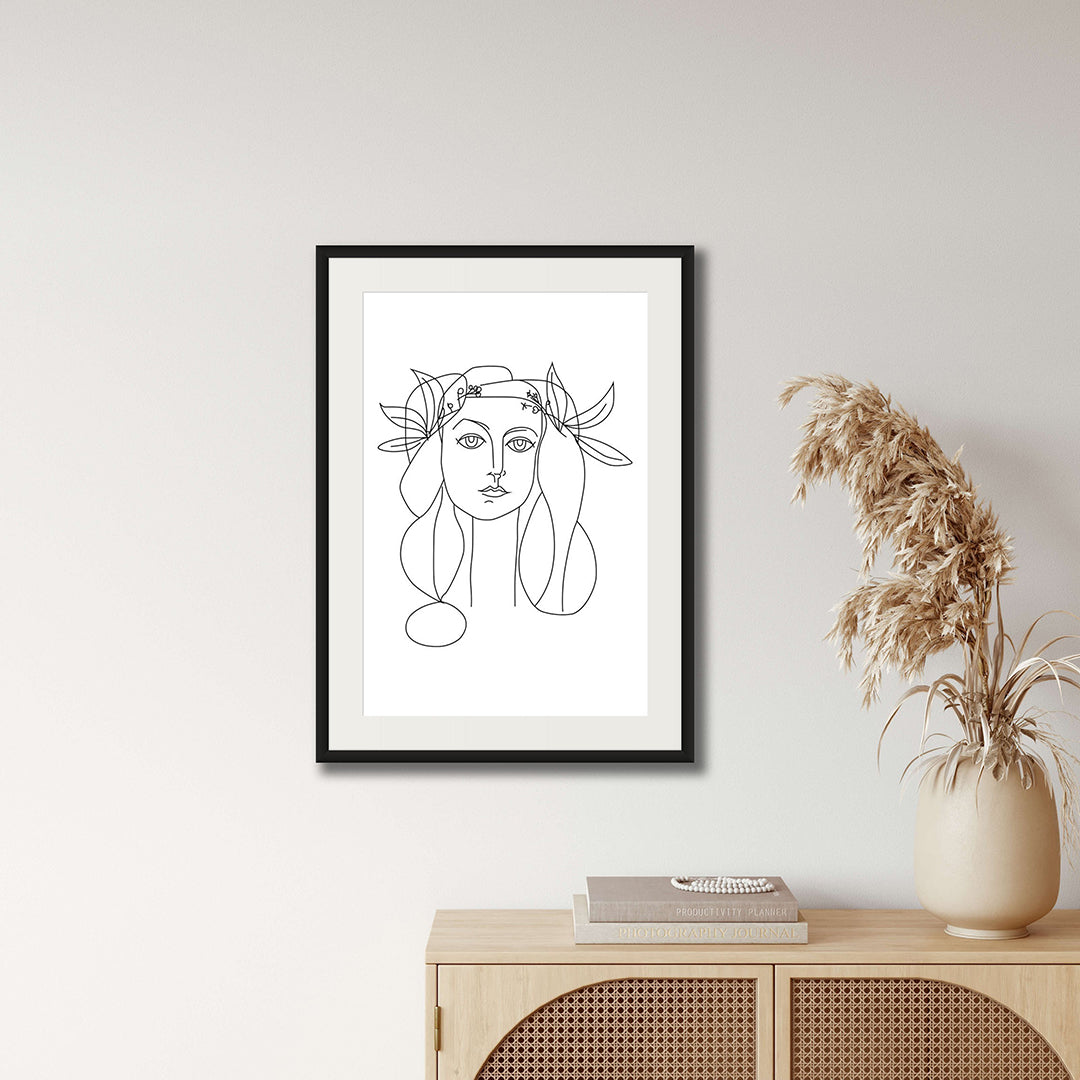 PICASSO INSPIRED FIGURATIVE LINE ART