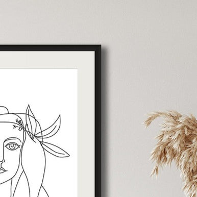 PICASSO INSPIRED FIGURATIVE LINE ART