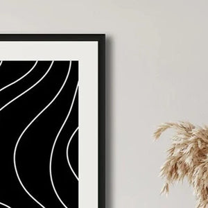 WAVY LINES ABSTRACT ART