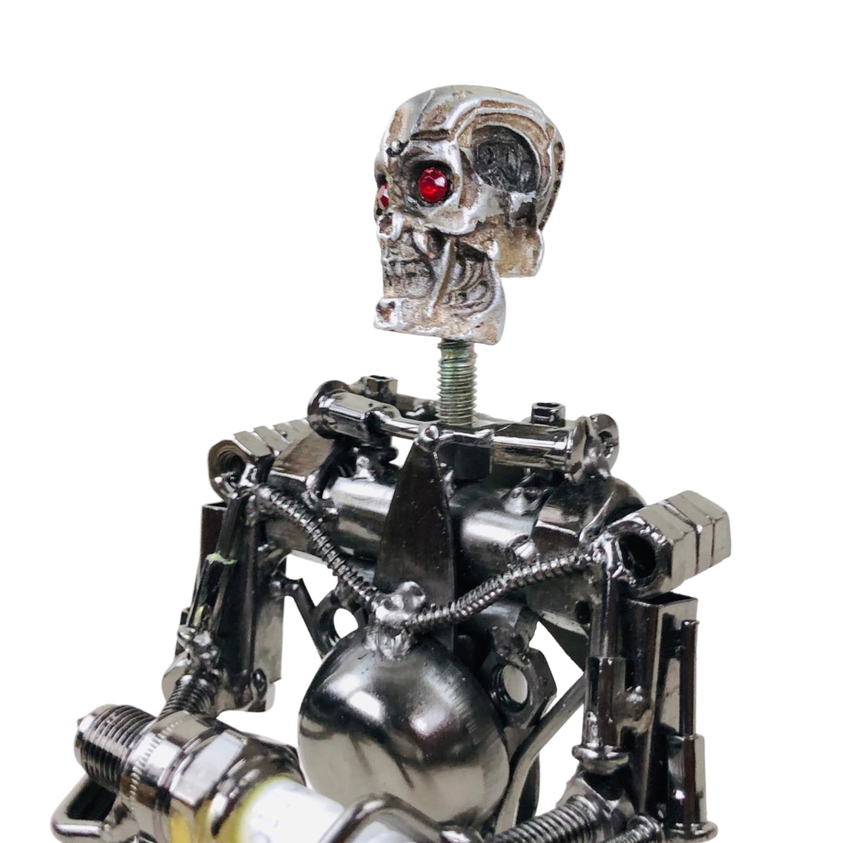 Metal Ghost Robot Statue