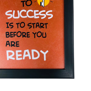 Key To Success  Wall Quotation