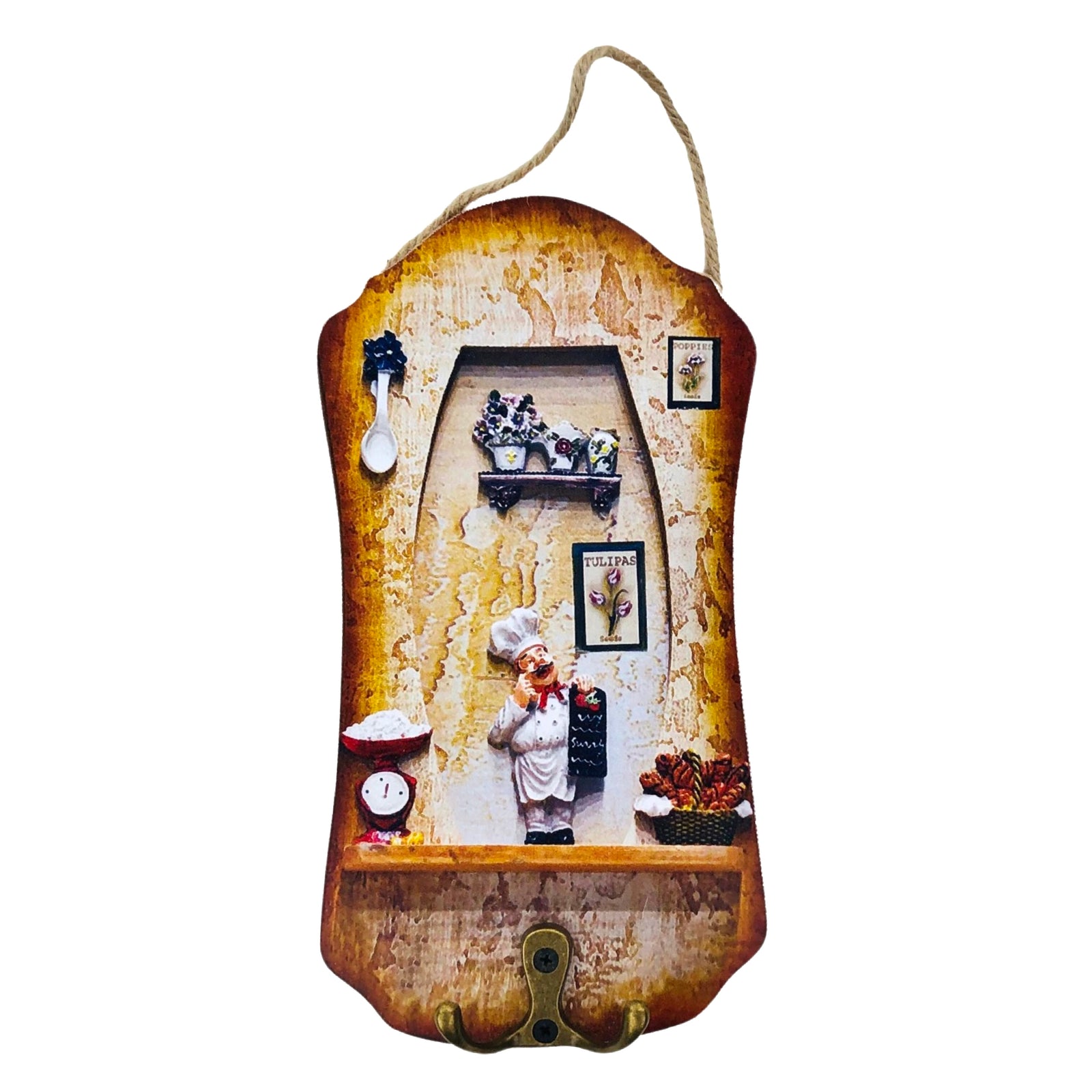 Chef Design Wall Mounted Key Holder