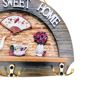 Home Sweet Home Design Wall Mounted Key Holder