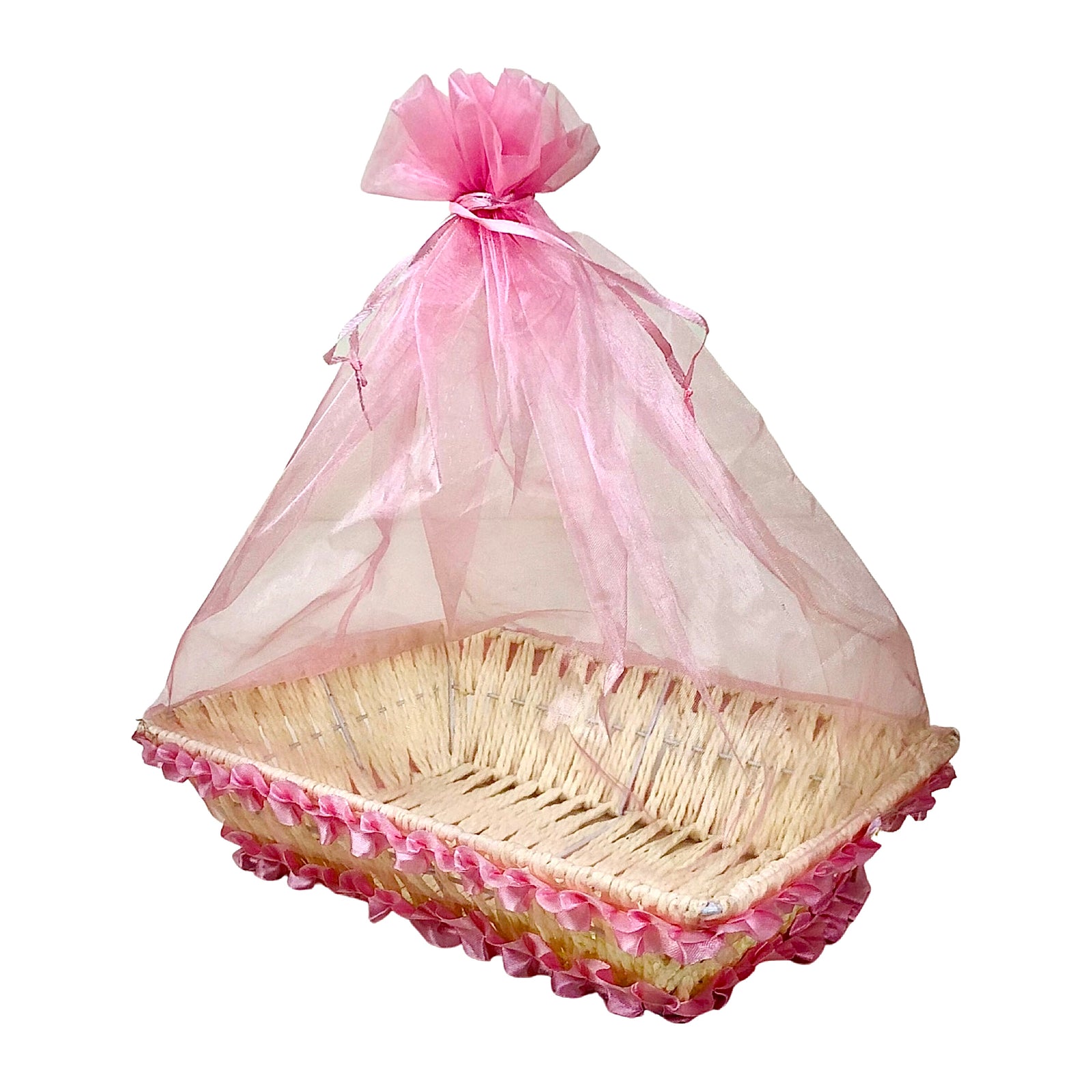 Braided Colorful Basket