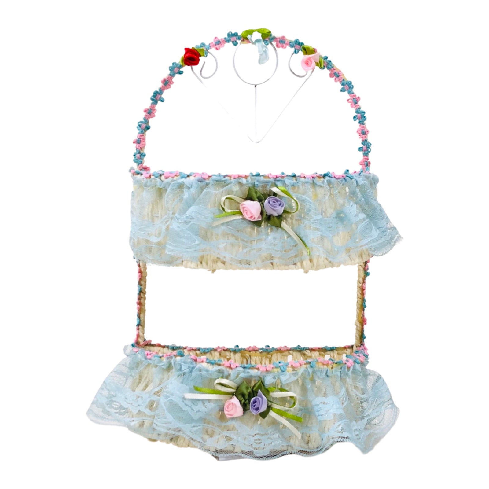 Braided Colorful Hanging Basket