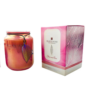 H&H Citrus and Rose Jar Candle