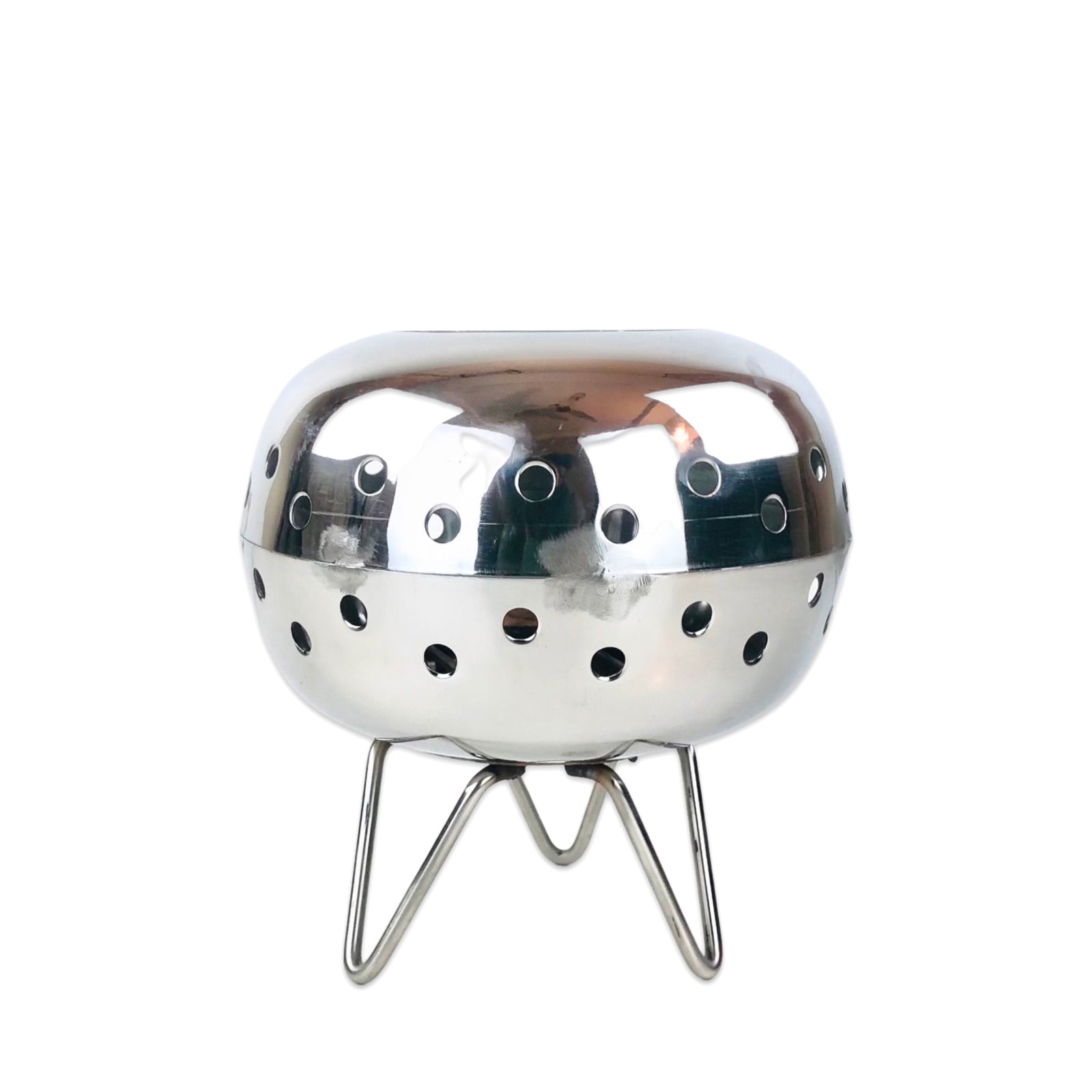 Silver Brass Fire Pit