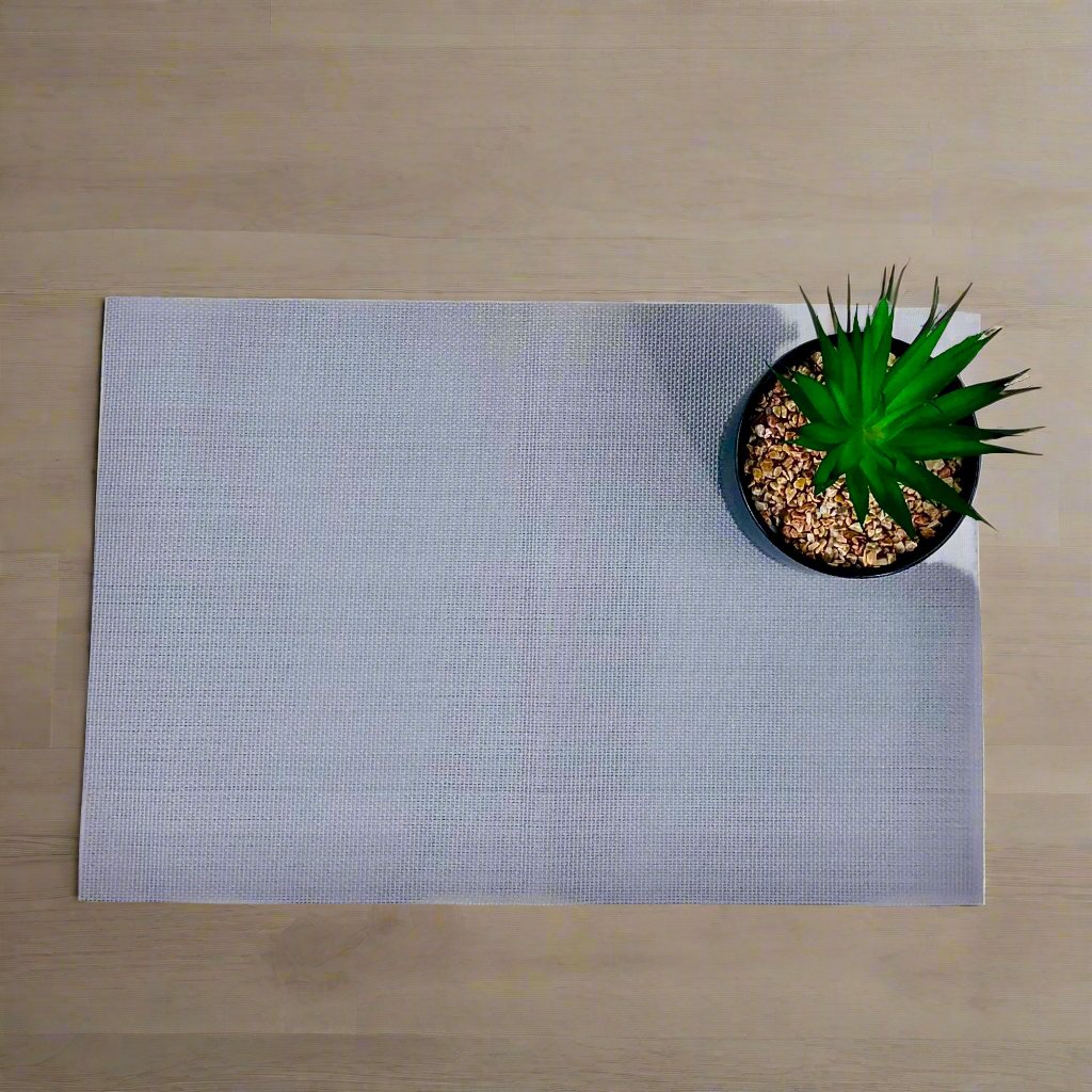 grey braided rectangle Table Place-mats (set of 2)