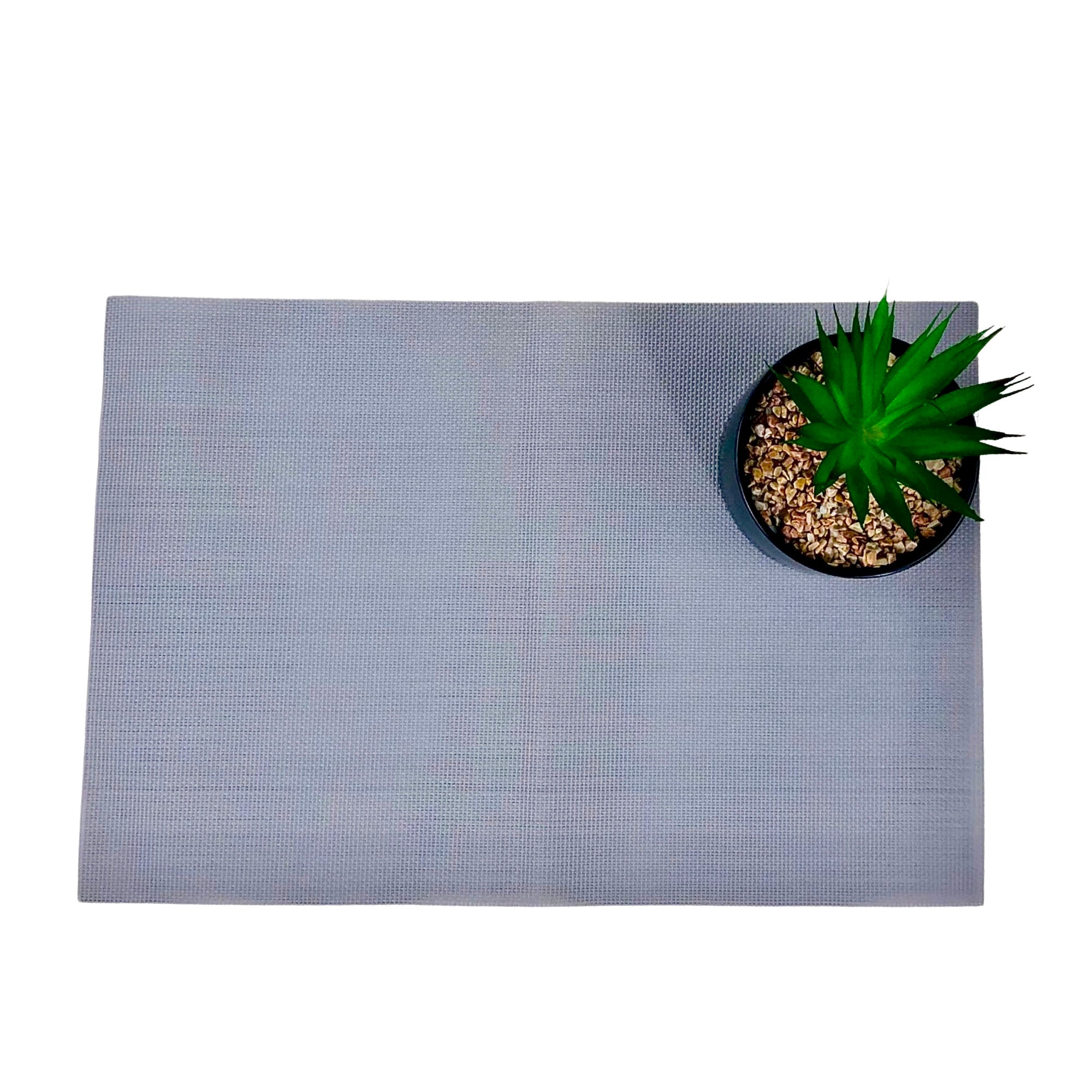 grey braided rectangle Table Place-mats (set of 2)