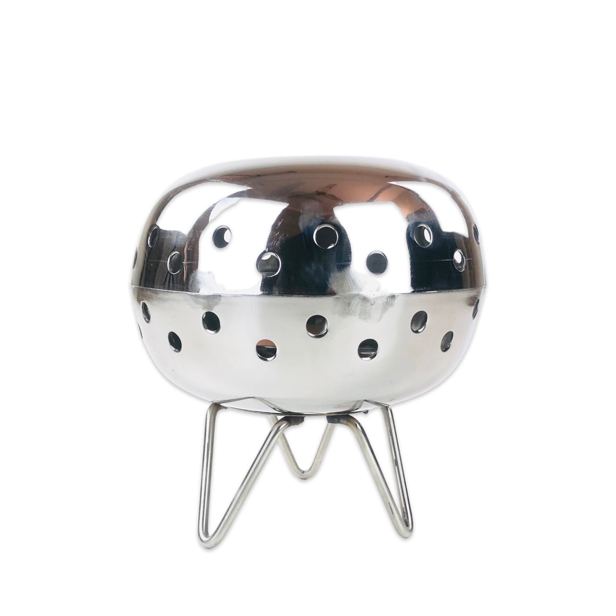 Silver Brass Fire Pit