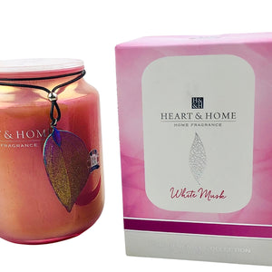 H&H White and Musk Jar Candle