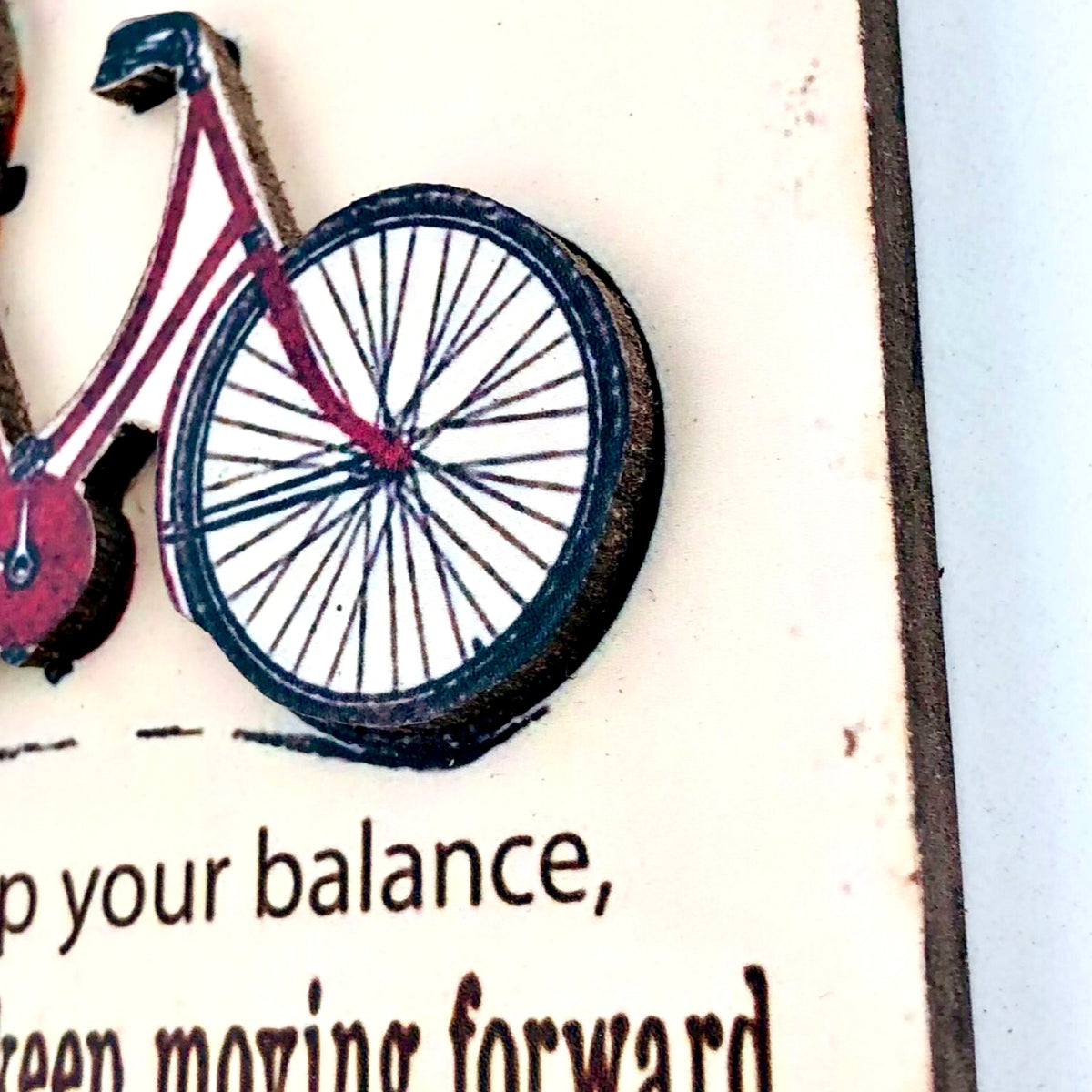 Life Bicycle Wall Quotation