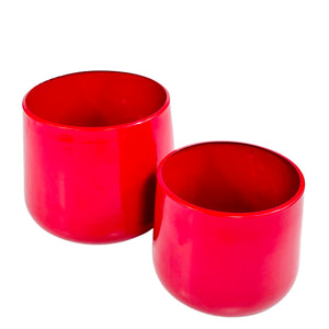 Metallic Red Vases
