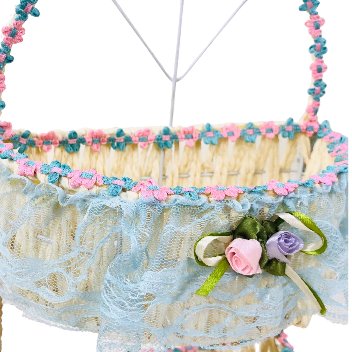 Braided Colorful Hanging Basket