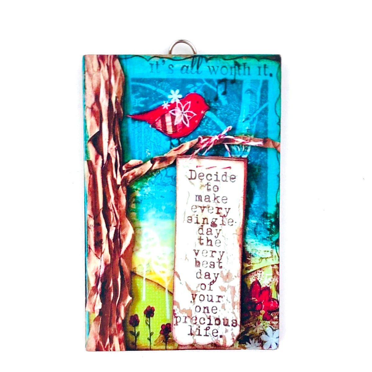 Red Sparrow Wall Quotation