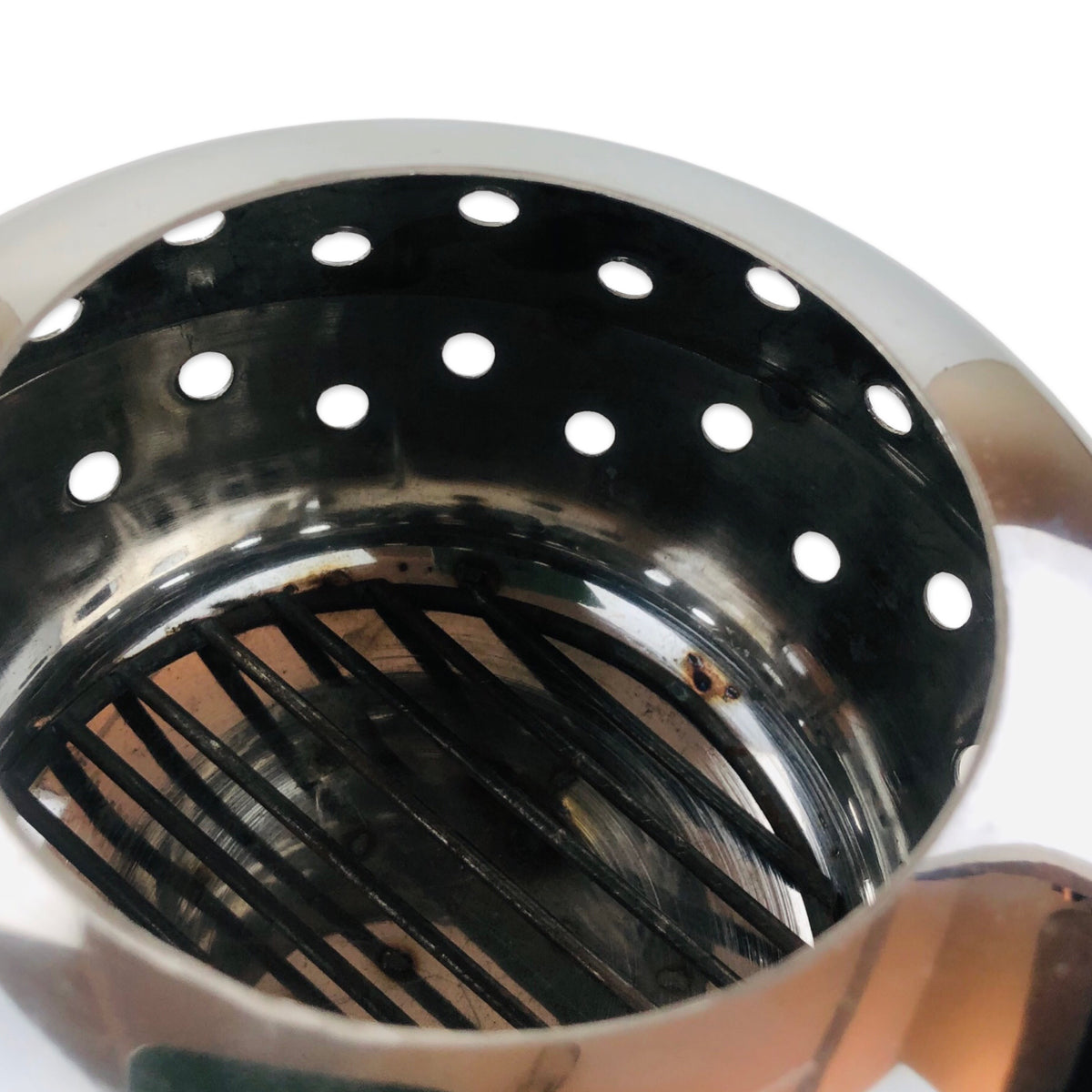 Silver Brass Fire Pit