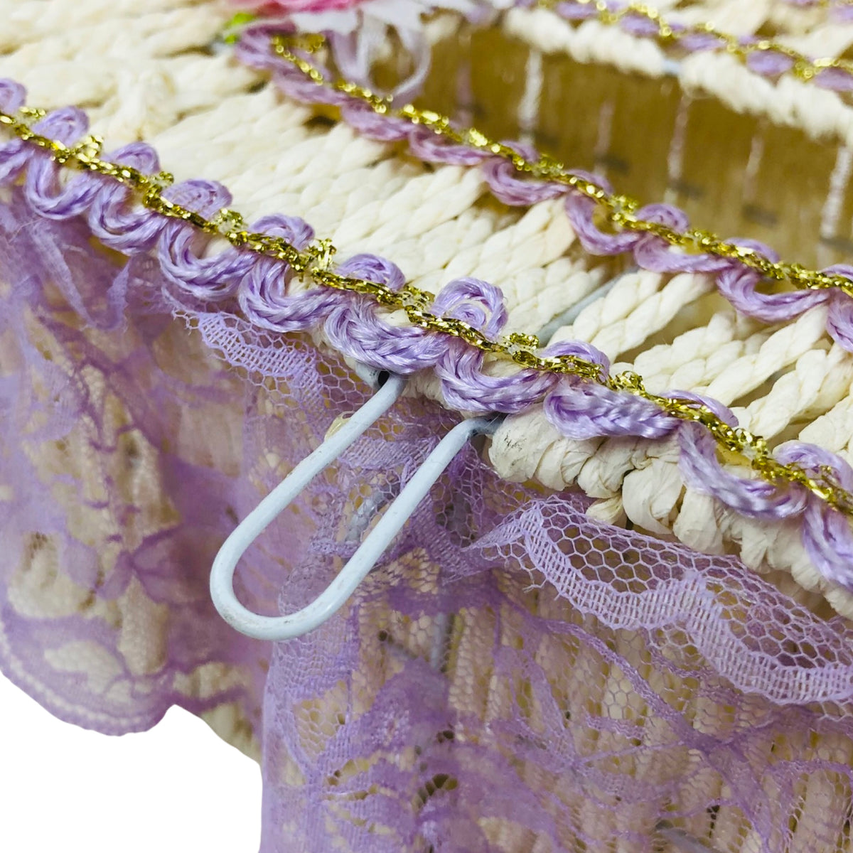 Braided Tissue Box with Fabric Lining