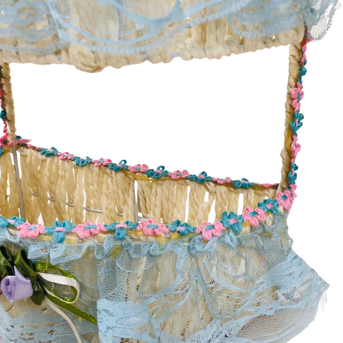 Braided Colorful Hanging Basket