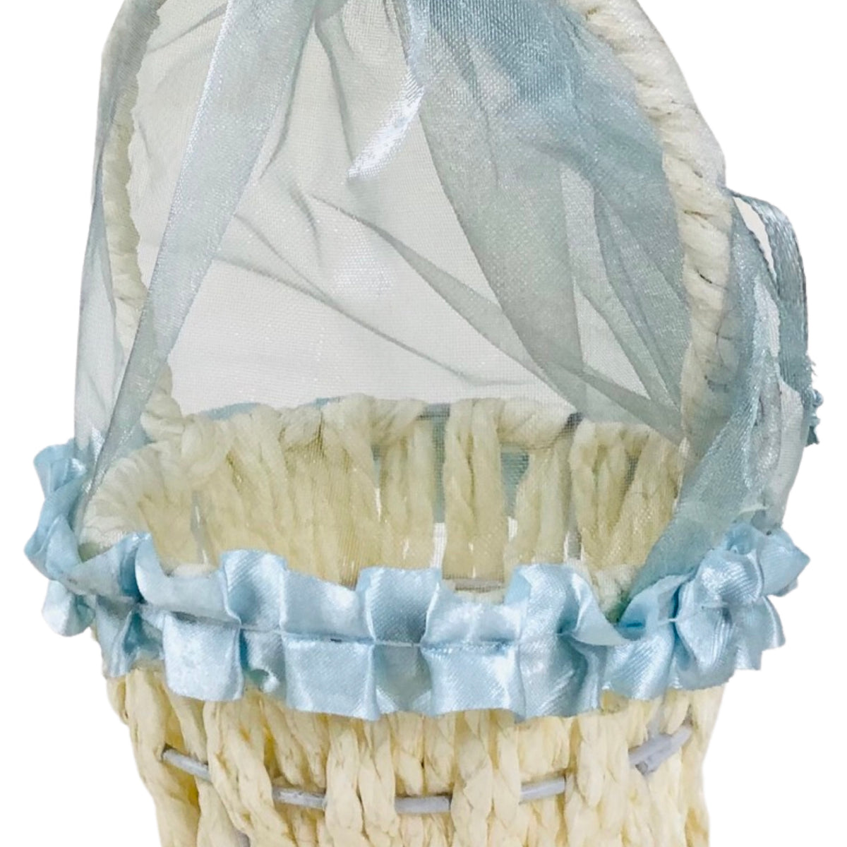 Braided Colorful Basket With Handle