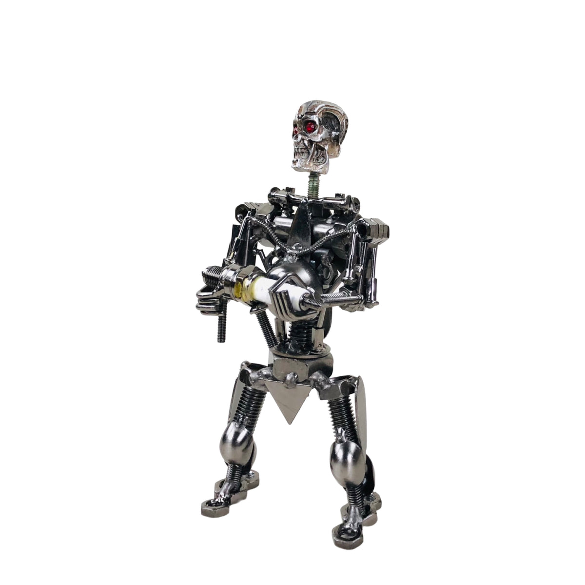 Metal Ghost Robot Statue