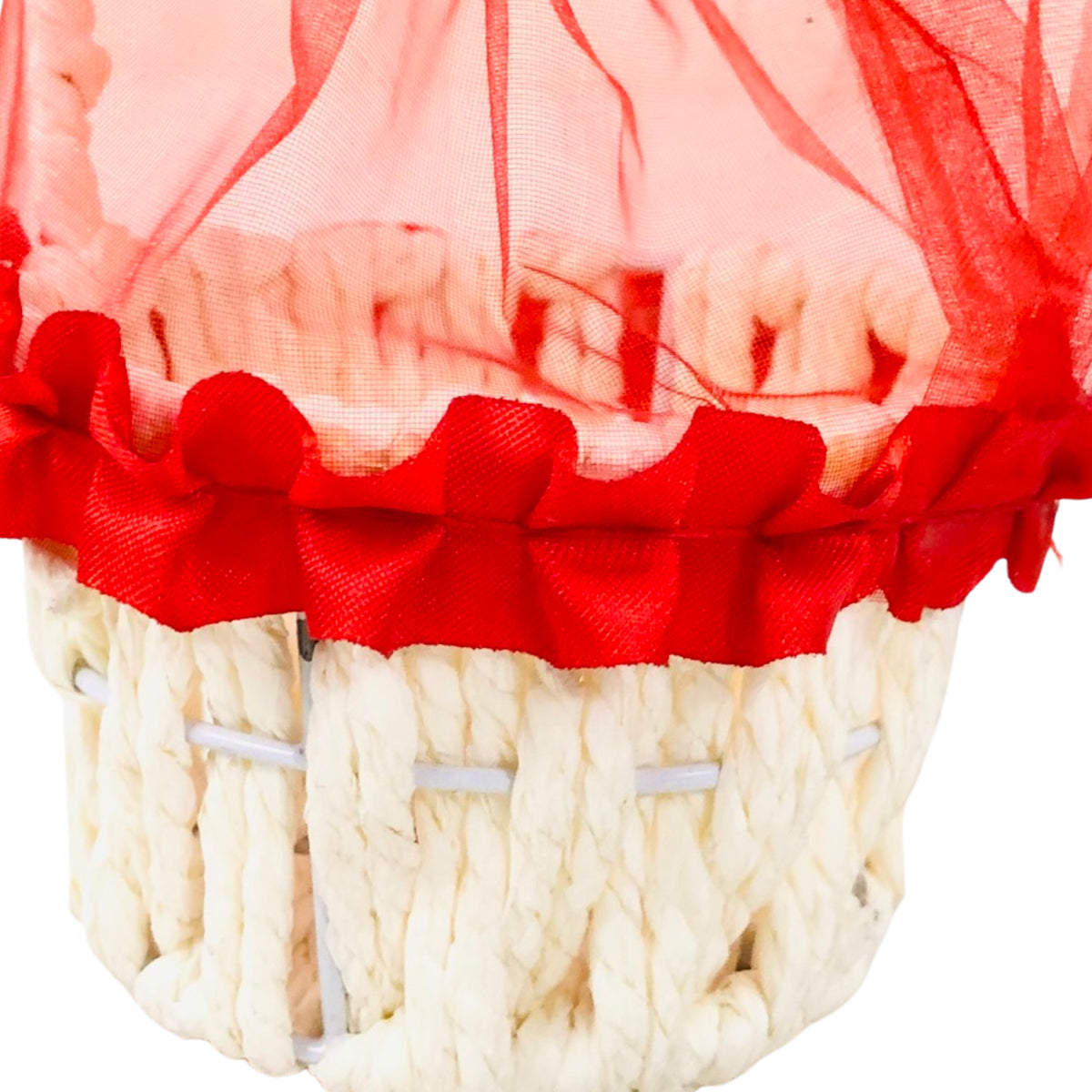 Braided Colorful Basket With Handle