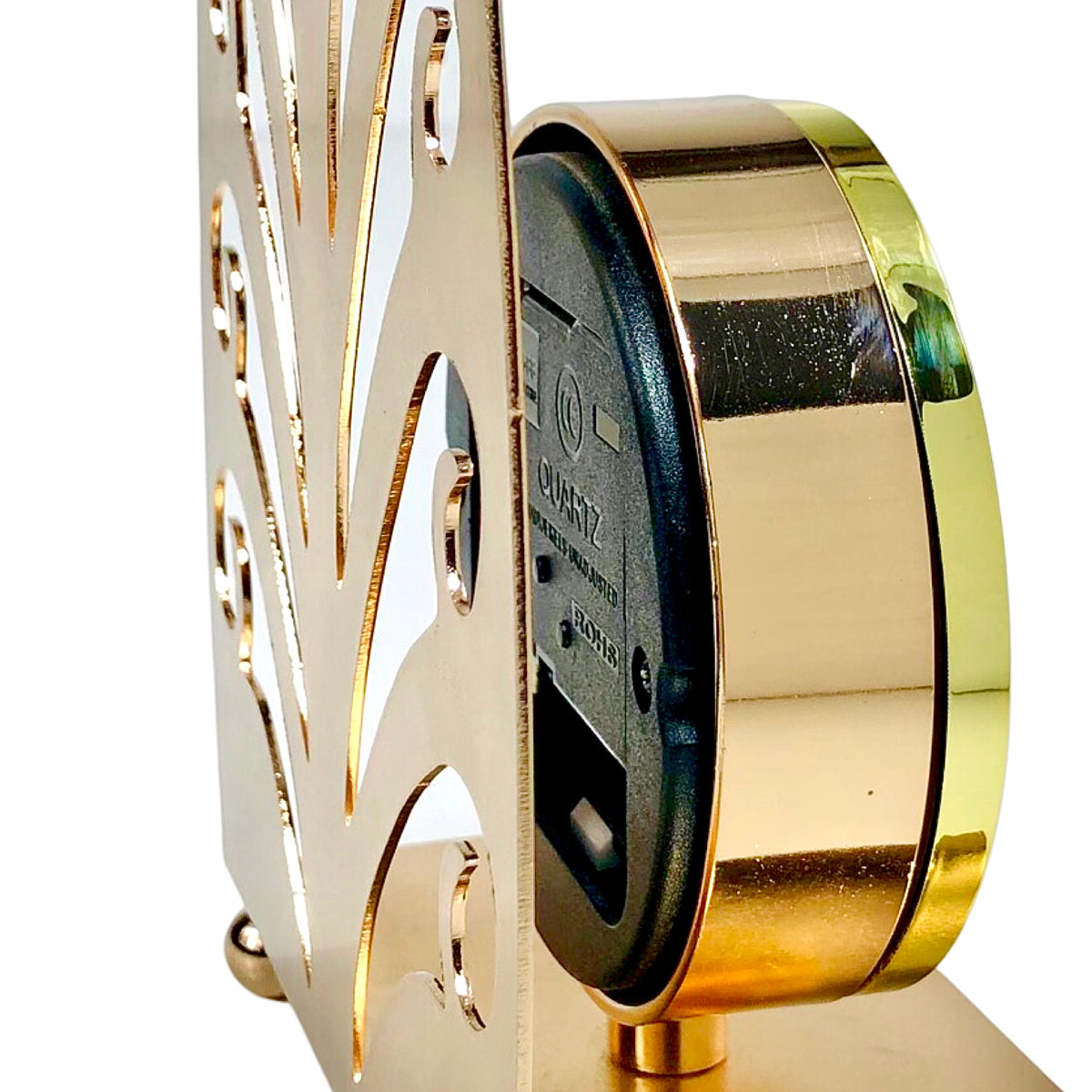 Metallic Golden Table Clock