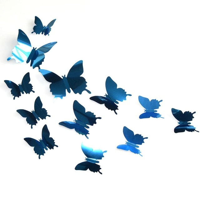 3D Mirror Butterfly (Set of 12)