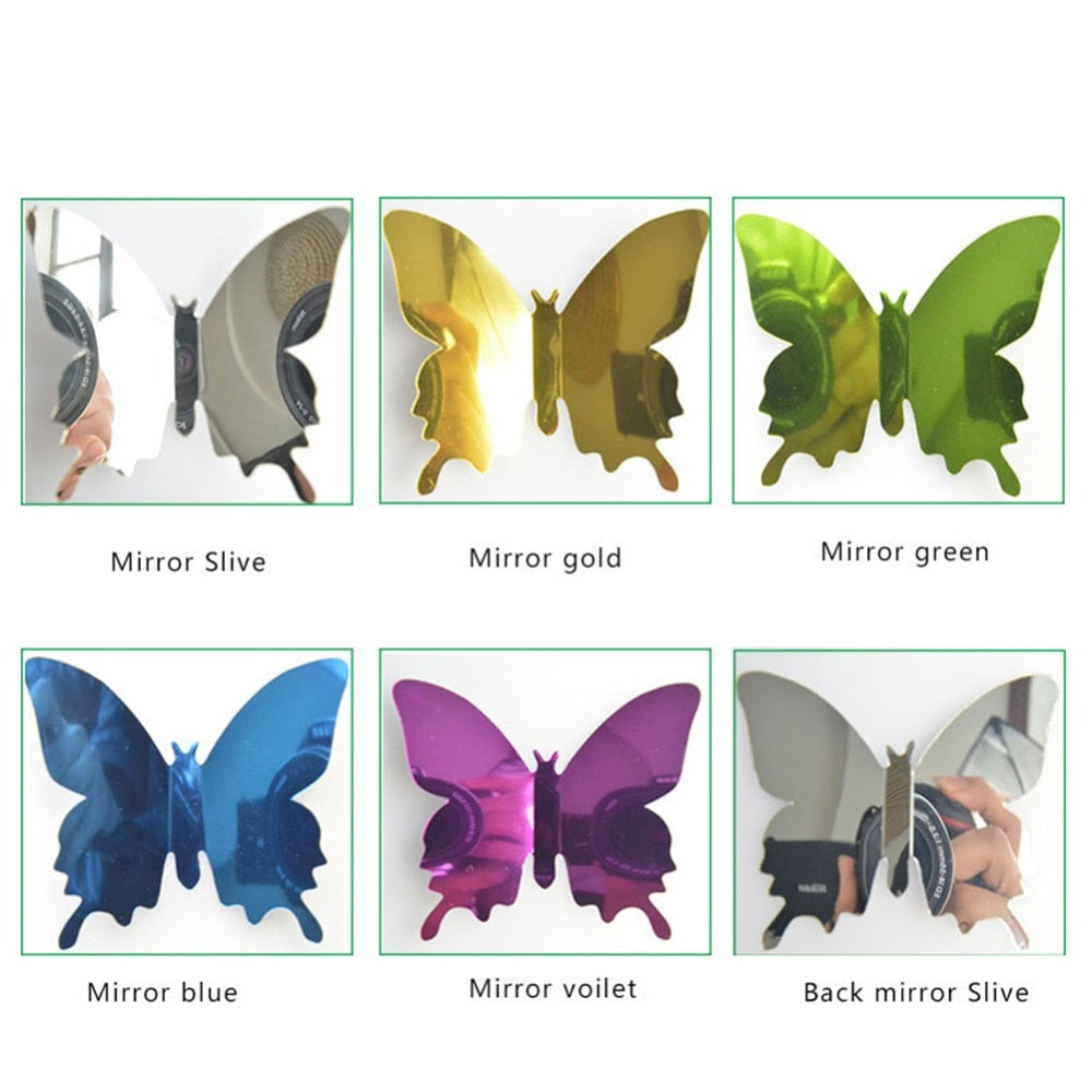 3D Mirror Butterfly (Set of 12)