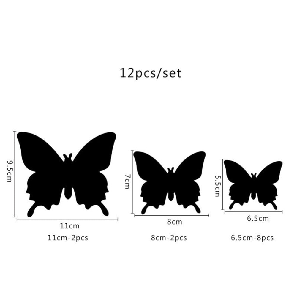 3D Mirror Butterfly (Set of 12)