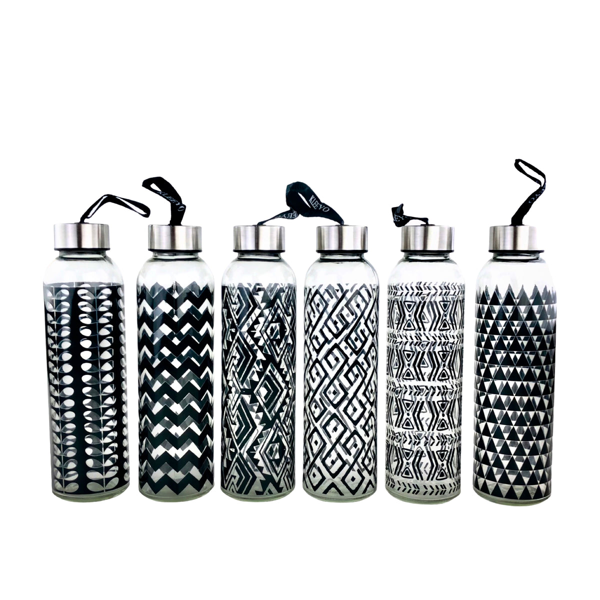 Kleeyo Glass Water Bottles