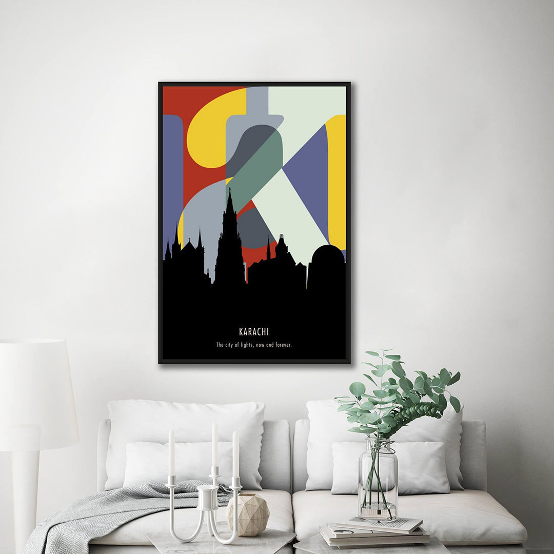 KARACHI SKYLINE INITIALS FUSION