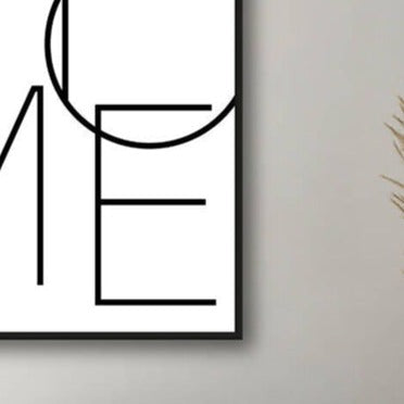 HOME LEAN TYPO CANVAS