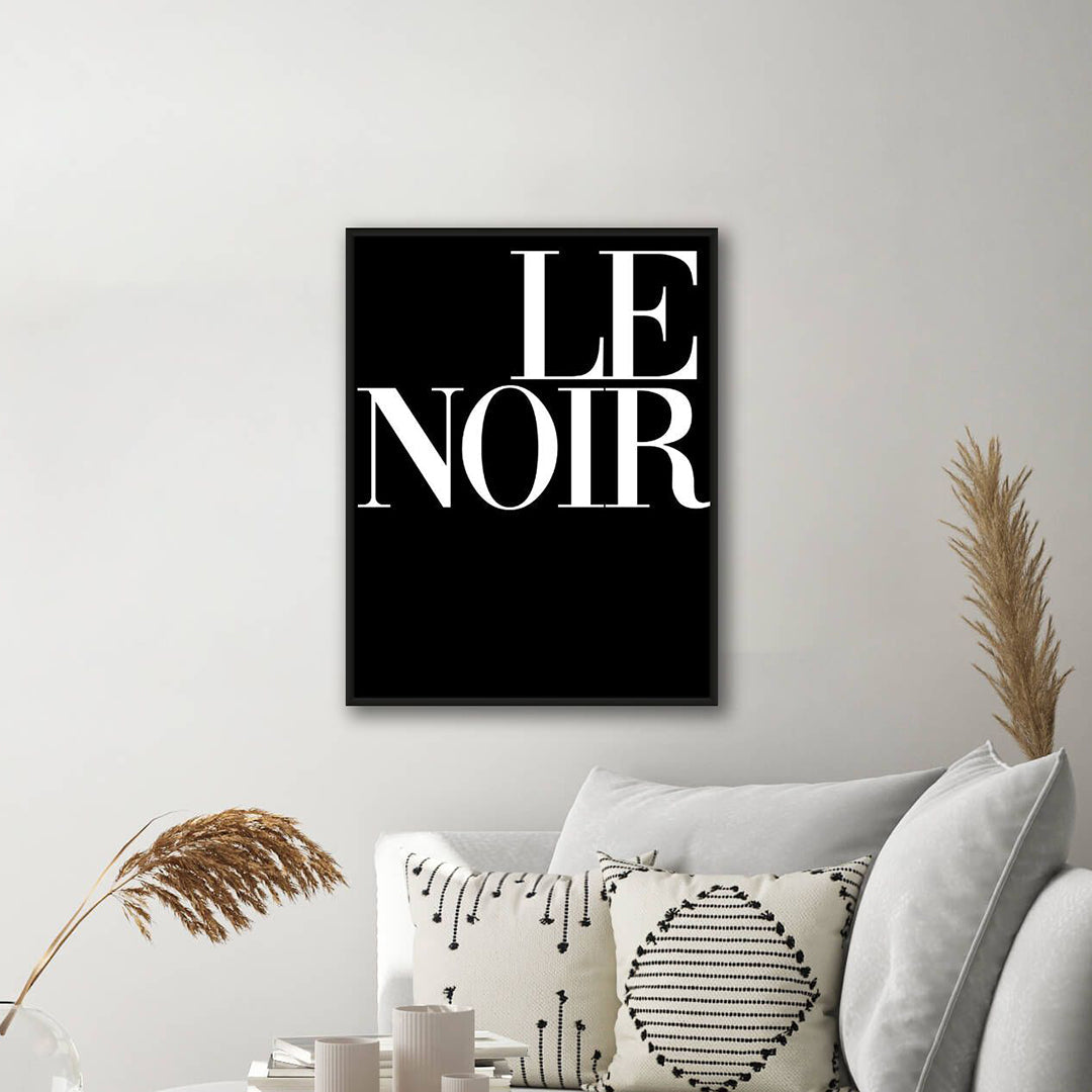 LE NOIR KELVIN TYPO CANVAS