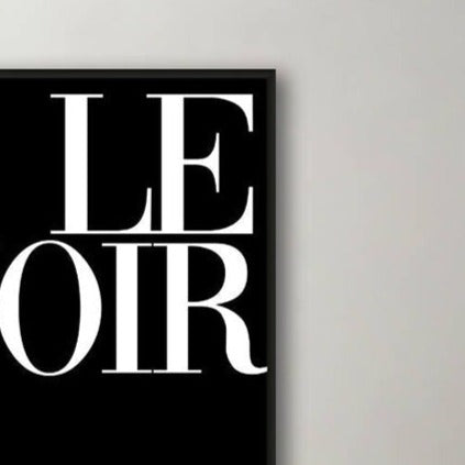 LE NOIR KELVIN TYPO CANVAS
